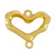 Zamak Connector Heart 20x16mm