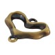 Zamak Connector Heart 20x16mm