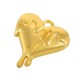 Zamak Charm Heart 17mm