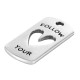 Ciondolo in Zama con Scritta "Follow your Heart" 10x20mm