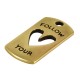 Zamak Charm “Follow your Heart” 10x20mm