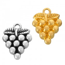 Colgante de Metal Zamak Uva 14x19mm