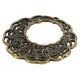Pendentif rond en Zamak avec Filigrane Ethnique 49 mm