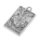 Pendentif en Zamak en Forme de Boussole de Tarot 15 x 24 mm