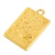Zamak Pendant Tarot Card Compass 15x24mm