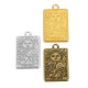 Zamak Pendant Tarot Card “THE SUN” 15x24mm