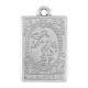 Zamak Pendant Tarot Card “THE WORLD” 15x24mm