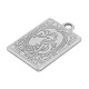 Pendentif en Zamak Carte de Tarot « THE World » 15 x 24 mm