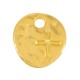 Breloque Ronde en Zamak avec Croix 8 mm