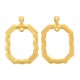 Zamak Pendant Octagon Frame with Hoop 13x29mm