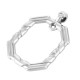 Colgante de Metal Zamak Hexágono con Anilla 13x29mm