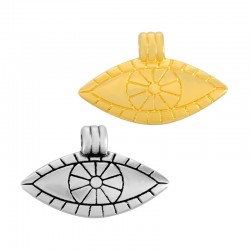 Charm œil Maléfique en Zamak 24 x 11 mm