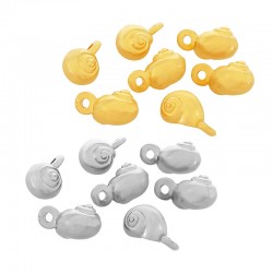 Breloque Coquillage en Zamak 6 mm