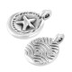 Charm rond en Zamak avec Étoile de mer 11 mm
