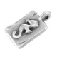 Zamak Charm Tag with Seahorse 9x12mm