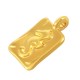 Breloque en Zamak en Forme D'Étiquette avec Hippocampe 9 x 12 mm