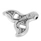 Zamak Pendant Whale Tail 28x24mm Ø2.1mm