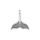 Pendentif Sirène Queue de Poisson en Zamak 24 x 20 mm