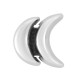 Zamak Slider Double Moon Shape 9mm Ø5.2x2.2mm