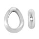 Perle Ovale en Zamak 12 x 16 mm Ø 1.7 mm