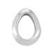 Perle Ovale en Zamak 12 x 16 mm Ø 1.7 mm