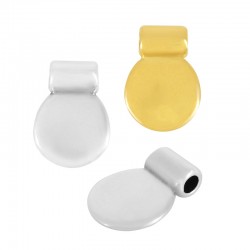 Breloque Ronde en Zamak 10 mm Ø2.2 mm