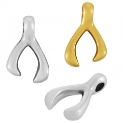 Breloque en Zamak en Forme de Fourchette 7 x 10 mm Ø 1.6 mm