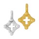 Breloque en Zamak en Forme de Losange avec Croix 8 mm
