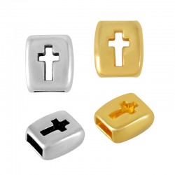 Curseur Rectangulaire en Zamak avec Croix 7 x 9 mm Ø 5.2 x 2.2 mm