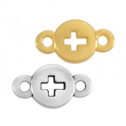 Connecteur rond en Zamak avec Croix 8 mm