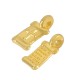 Colgante de Metal Zamak Papiro con Cruz 6x8mm
