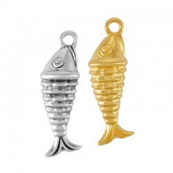 Colgante de Metal Zamak Pez 12x30mm