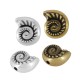 Zamak Bead Shell 12x14mm Ø2.2mm