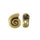 Zamak Bead Shell 12x14mm Ø2.2mm