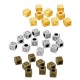 Zamak Slider Cube with Smile Face 3.5mm Ø2mm