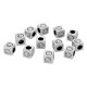 Passante in Zama Cubetto con Faccina Sorridente 3.5mm (Ø2mm)