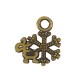 Colgante de Metal Zamak Copo de Nieve con Reno 10mm