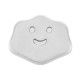 Zamak Bead Cloud with Smile 10x8mm Ø1.2mm