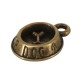 Breloque en Zamak Bol pour Chien avec os 12 mm
