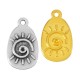 Charm Ovale Irrégulier en Zamak avec Soleil 10 x 15 mm