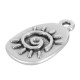 Ciondolo in Zama Irregolare con Sole 10x15mm