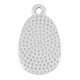Zamak Charm Oval Irregular with Sun 10x15mm