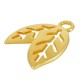 Colgante de Metal Zamak Hojas 13x16mm