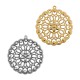 Zamak Pendant Round Filigree Flower 52mm