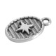 Breloque Ovale en Zamak Étoile Polaire 11 x 15 mm