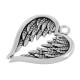 Pendentif cœur et Ailes D'Ange en Zamak 24 x 26 mm