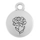 Colgante de Metal Zamak Redondo Clavel 12mm