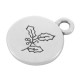 Colgante de Metal Zamak Redondo Acebo 12mm
