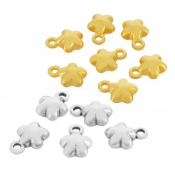 Charm Fleur en Zamak 8 mm