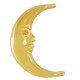 Colgante de Metal Zamak Luna con 2 Anillas 16x24mm